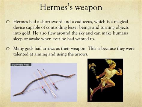 hermes weapons|what weapon did Hermes use.